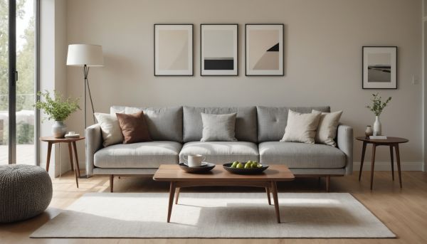 Canapés et tables pour un design épuré